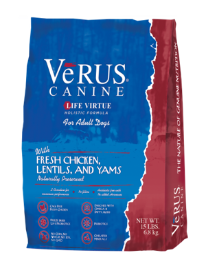 VéRUS  Grain-Free Chicken, Lentils and Yams